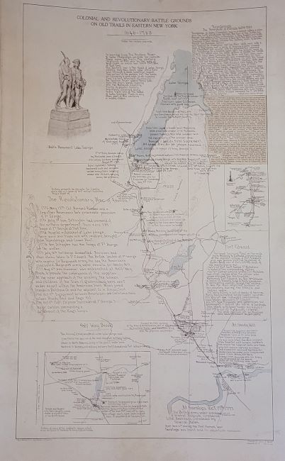 Colonial and Revolutionary Battle Grounds on Old Trails in Eastern New York 1646- 1783