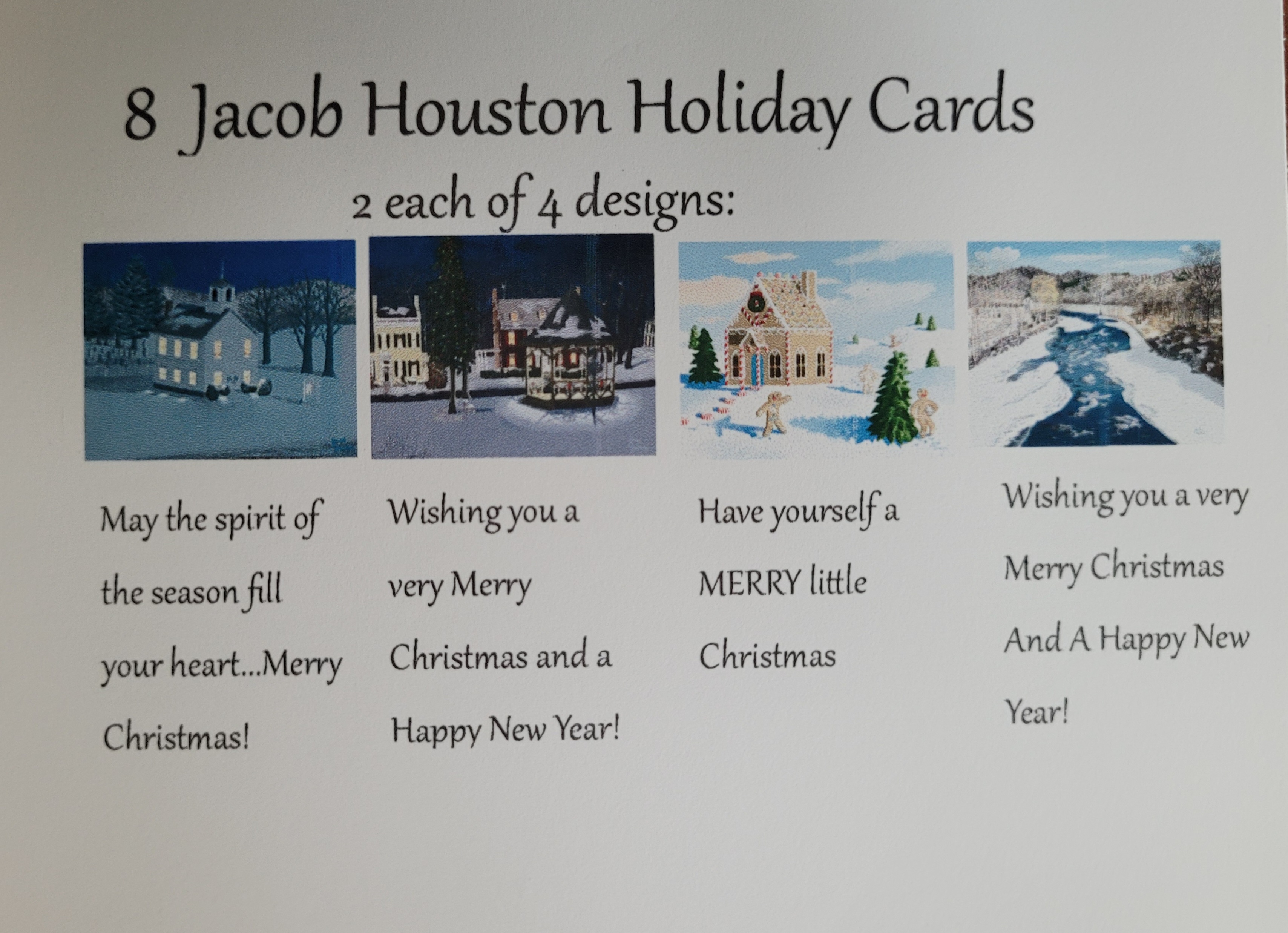 Jacob Houston Holiday Cards set of 8