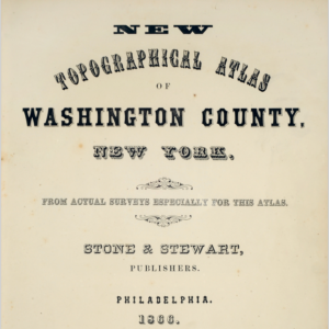 1866 Washington County New York Atlas with Landowners